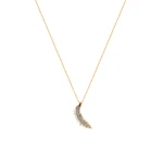 Diamant Gold Feder Kette Diamant Gold Feder Kette