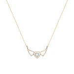 Diamant Geflügelte Herz Kette Diamant Geflügelte Herz Kette