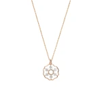 Diamant Schneeblumen Kette