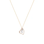 Diamant Unendlichkeits-Herzkette