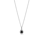 Schwarzer Diamant Tropfen Anhänger