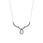 Schwarz-Weiß Diamant-Halskette Schwarz-Weiß Diamant-Halskette
