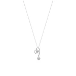 Diamant Perlen-Herz Kette