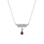 Diamant Rubin Engelsflügel Kette