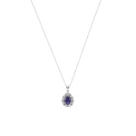 Tropfen Saphir Diamant Miracle Kette