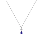 Diamant Saphir Kette