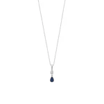 Diamant Saphir Kette