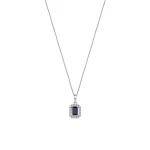 Diamant Saphir Kette