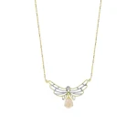 Diamant Flügel des Wohlstands (Ariel) mit Rosenquarz Diamant Flügel des Wohlstands (Ariel) mit Rosenquarz