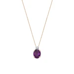 Diamant Amethyst Kette Diamant Amethyst Kette