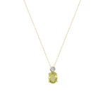 Diamant Peridot Kette Diamant Peridot Kette