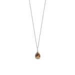 Zultanit (Diaspor) Tropfen Diamant Kette