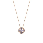 Tansanit Diamant Halskette