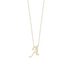 Gold A Buchstabe Halskette