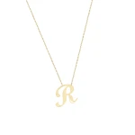 Gold R Buchstabe Halskette Gold R Buchstabe Halskette
