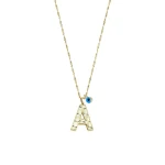 Goldkette mit Buchstabe A Goldkette mit Buchstabe A