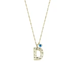 Gold D Buchstabe Halskette Gold D Buchstabe Halskette