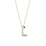 Goldkette mit Buchstabe L