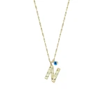 Goldkette mit Buchstabe N Goldkette mit Buchstabe N