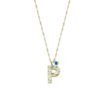 Goldkette mit Buchstabe P Goldkette mit Buchstabe P