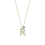 Goldkette mit Buchstabe R