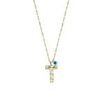 Goldkette mit Buchstabe T