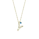 Goldkette mit Buchstabe Y