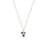 Diamant Bunte Steine Kette
