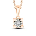 Solitär-Miracle-Diamantkette (0,40 Ct. Optik) Solitär-Miracle-Diamantkette (0,40 Ct. Optik)