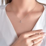 0,15 Karat Solitär-Diamantkette 0,15 Karat Solitär-Diamantkette