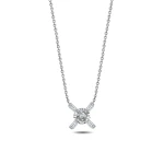 Diamant Miracle Solitärring Halskette