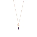 Amethyst Gold Mutter-Kind Kette