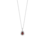 Tropfen Rubin Gold Kette