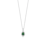 Tropfen Smaragd Gold Kette Tropfen Smaragd Gold Kette