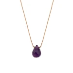 Goldkette mit Amethyststein