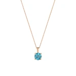 Blauer Topas Gold Halskette Blauer Topas Gold Halskette