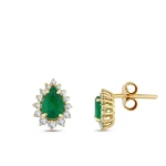 Tropfen Schliff Diamant Ohrringe
