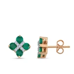 Smaragd Diamant Ohrringe