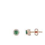 Diamant Smaragd Ohrringe