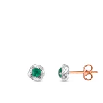 Smaragd Diamant Ohrringe