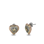 Diamant Mutter-Kind Herz Ohrring