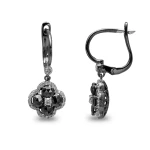 Glück Schwarzer Diamant-Ohrring