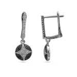 Schwarz-Weiß Diamant Ohrring