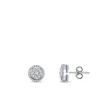 Diamant-Effekt-Ohrringe