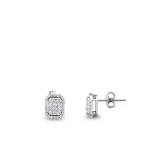 Diamant Effect Fantasie Ohrring Ragusa Diamant Effect Fantasie Ohrring Ragusa