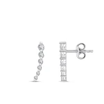 0,43 Karat Rivière-Diamantohrringe