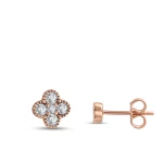 Diamant Kleeblatt Ohrringe Diamant Kleeblatt Ohrringe