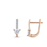0,20 Karat Miracle-Herz-Diamantohrringe (optische Wirkung) 0,20 Karat Miracle-Herz-Diamantohrringe (optische Wirkung)