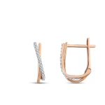 0,16 Karat Diamant-Ohrringe