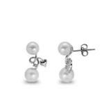 Diamant Perlen Ohrringe Diamant Perlen Ohrringe